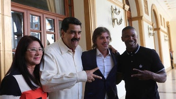 In surprising role, Jaime Foxx visits with President Maduro in crumbling Venezuela