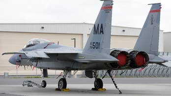 Military officials in Massachusetts say pilot died in F-15 jet crash in Virginia mountains