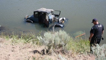 Thief steals Model A from churchgoer, crashes it