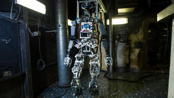 US Navy unveils firefighting robot