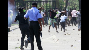 Police fire tear gas at hundreds of students at Nigeria university protest