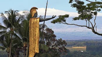 Police: Top section of King Kamehameha's bronze spear stolen from statue in Hilo, Hawaii