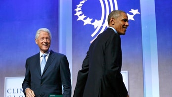 Barack Obama and Bill Clinton crack jokes on Twitter