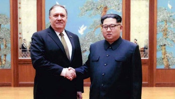 Photos of Mike Pompeo meeting with Kim Jong Un released