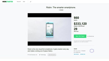 Robin smartphone promises to never run out of storage