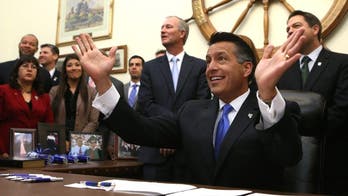 Nevada Gov. Brian Sandoval seems headed to an easy win this year - and maybe much more