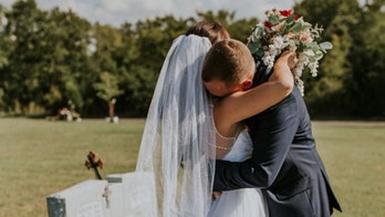 Bride surprises groom with first look at his mother’s grave
