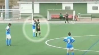 Watch a referee console a crying Spanish lower league player