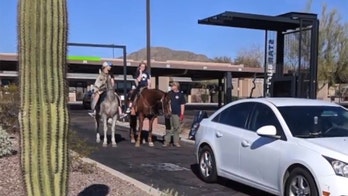 Starbucks drive-thru refuses to serve horse-riding teen