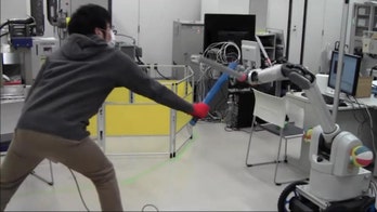 Oh no. Somebody taught a robot how to swordfight. We're doomed