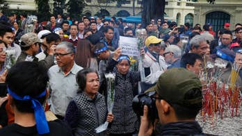 Dozens of Vietnamese mark anniversary border war with China