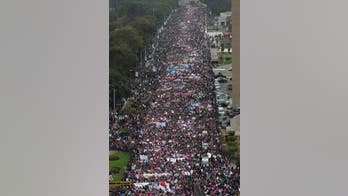 Tens of thousands march in Peru against gender violence