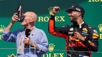 Watch Sir Patrick Stewart drink bubbly from another man's boot