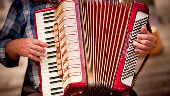Airline passengers break out accordion, guitar after flight delay is announced
