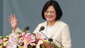Taiwan president takes first foreign trip since inauguration