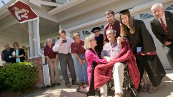 University holds early graduation ceremony for student whose dad has terminal cancer
