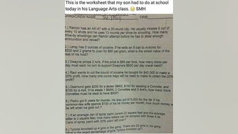 Teacher suspended over test questions about drugs, guns