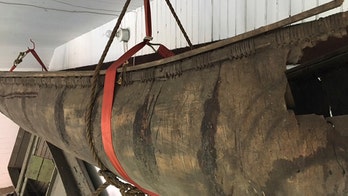 Native American canoe from 1700s preserved at Maine museum