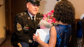 National guardsman takes Illinois girl, whose dad was killed, to father-daughter dance