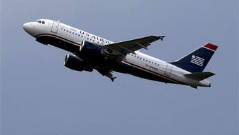 Final US Airways flight taking off from Philadelphia