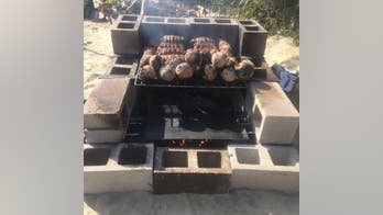 Back yard cooking with coal beds, pits, stone ovens -- even cauldrons