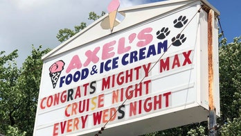 Town celebrates boy's end of radiation treatments with ice cream party