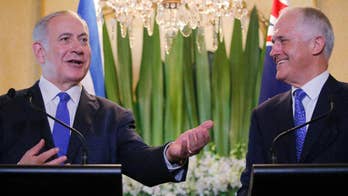 Netanyahu is first Israeli prime minister to visit Australia