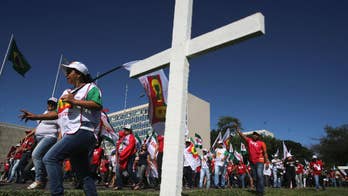 Brazilians demonstrate, strike to protest pension changes