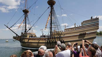 Mayflower II, replica of Pilgrim ship, returns to Plymouth