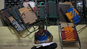 Library grounds in southern India turn into quiet study area