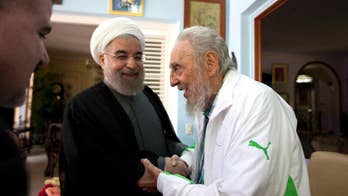 Iran leader meets with Fidel Castro during stop in Havana