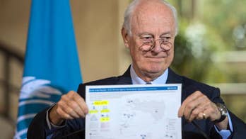 The Latest: Largest-ever aid convoy leaves for Syrian town