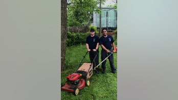 Firefighters mow lawn of veteran after responding to call