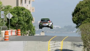 Ken Block flies through the streets of San Francisco