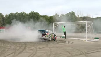 Ken Block's Gymkhana plus soccer equals Footkhana