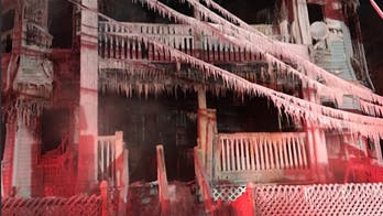 Boston firefighters battle fire, ice during blaze as deep freeze set to end