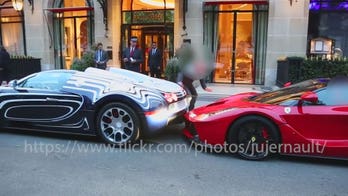 Bugatti and Ferrari have multi-million dollar fender bender at posh Paris hotel