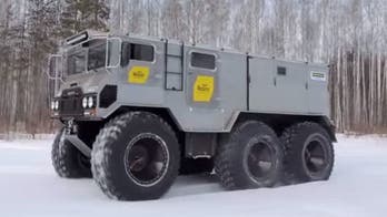 Russian 'daredevils' to drive monster trucks to The North Pole