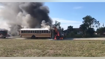 Florida school bus driver saves 25 students after engine catches fire