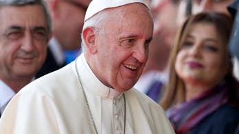 Pope prays at Armenia memorial after denouncing 'genocide'