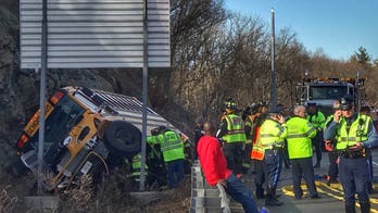School bus rolls over in Massachusetts with 22 kids on board