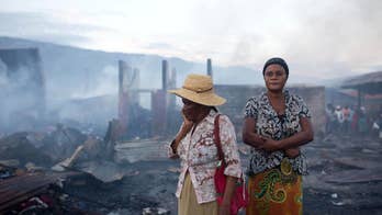 Fire engulfs popular marketplace in Haiti's capital