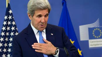Kerry urges calm in meetings with EU, British leaders