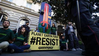 Greenpeace protests outside G-7 Energy meeting