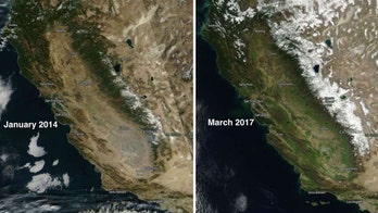 NASA images reveal impact winter storms have had on drought-ravaged California