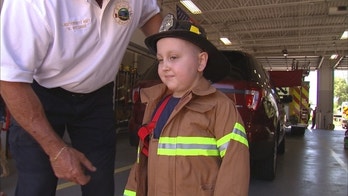 Florida boy battling brain cancer named honorary firefighter