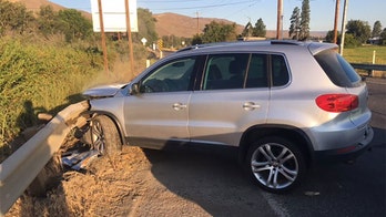 Suspected DUI car thief dove into canal to try to escape police after wreck