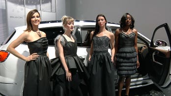 Designer makes gowns out of car interior material
