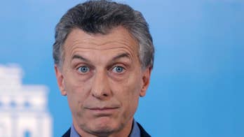 Rock-wielding protesters attack Argentine leader's vehicle