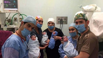Mexican couple welcomes rare set of healthy quadruplets